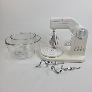Sunbeam Mixmaster 12 Speed Mixer Vintage 2394 2 Bowls Beaters and Dough Hooks
